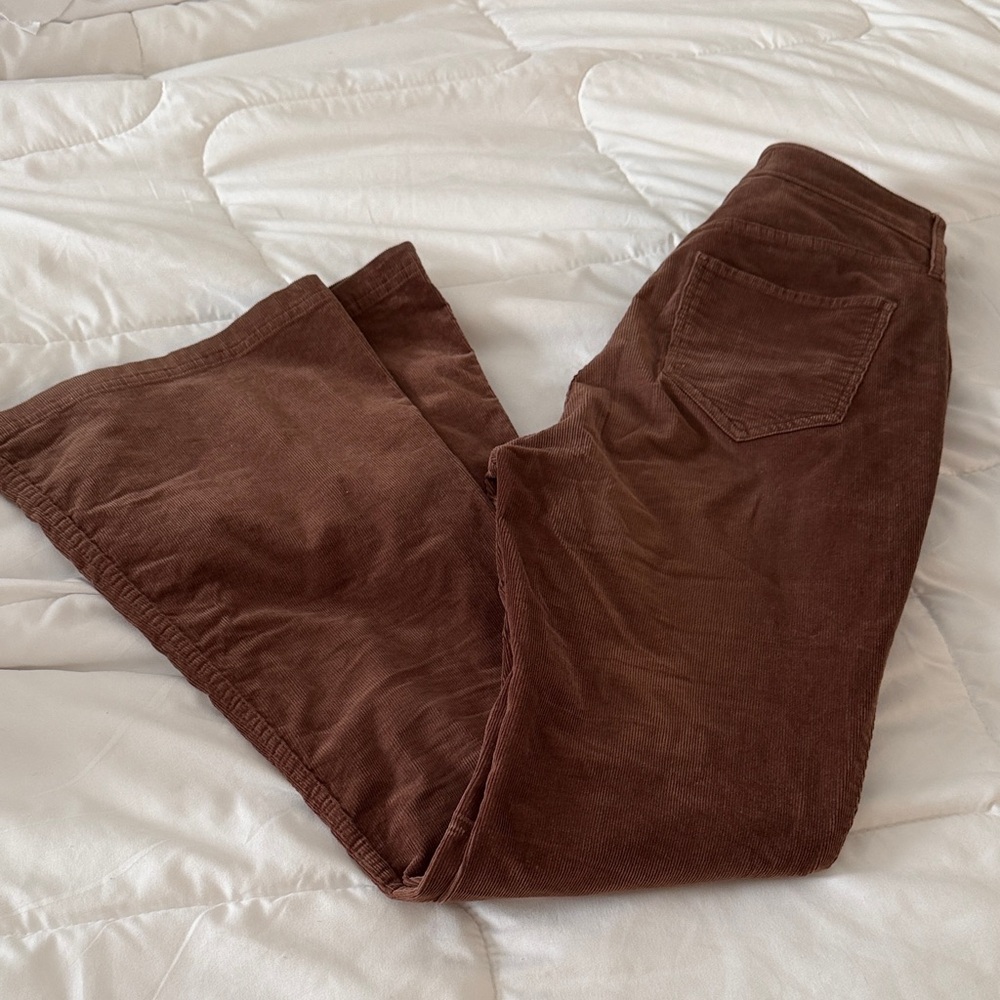 Hollister Brown Corduroy Wide-Leg Pants